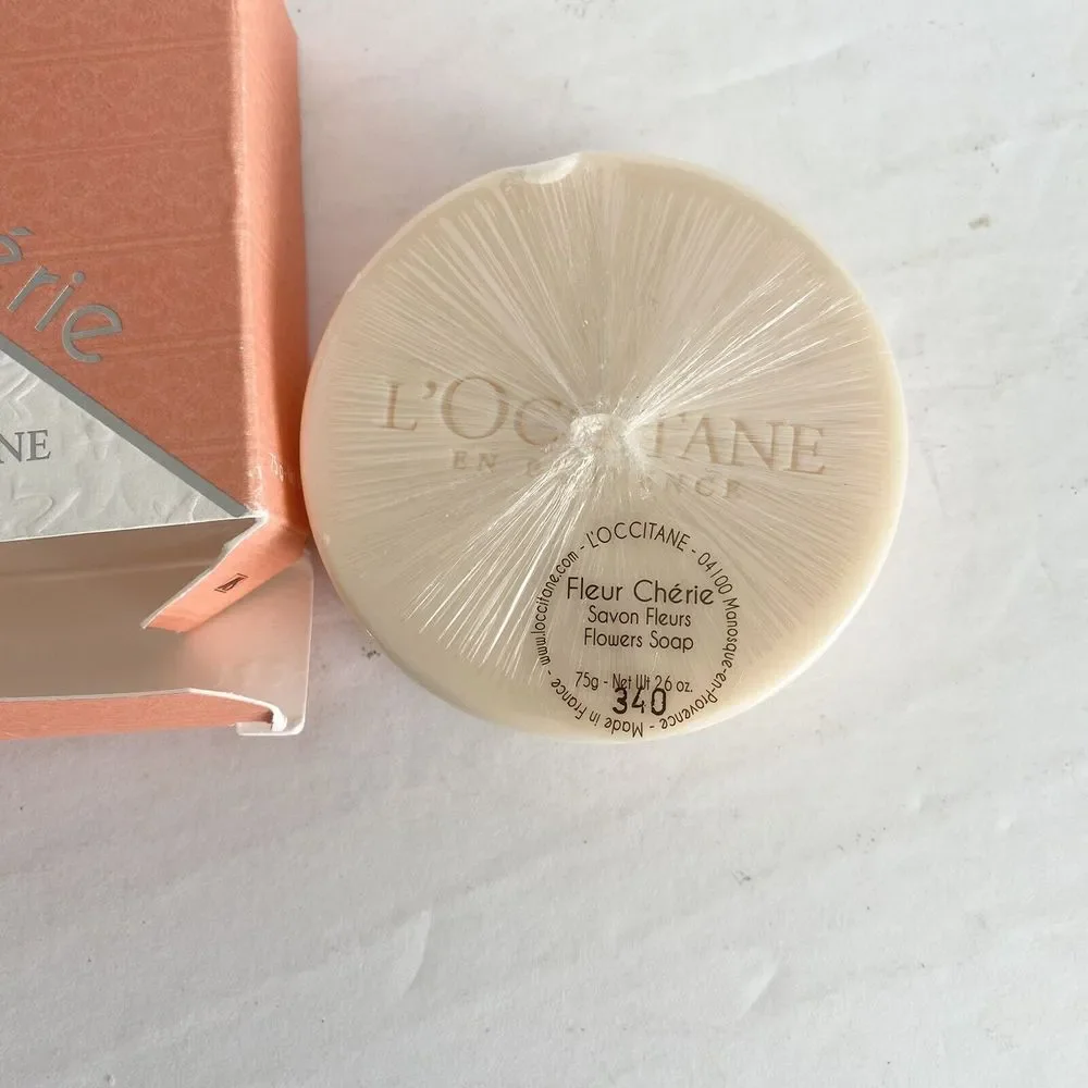 L'occitane‎ Fleur Cherie Savon Fleurs Flowers Bar Soap Made In France 75g